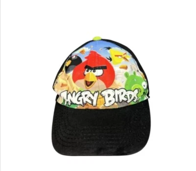 Angry Birds Hat Adjustable Cartoon Snapback Cap Black "Bird Is the Word" 2012 - Image 1 of 4
