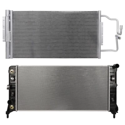Radiator + AC Condenser Cooling For 2014-2016 Chevrolet Impala Limited Foto 1 de 4