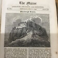 Antique Print - 1826 - Edinburgh Castle