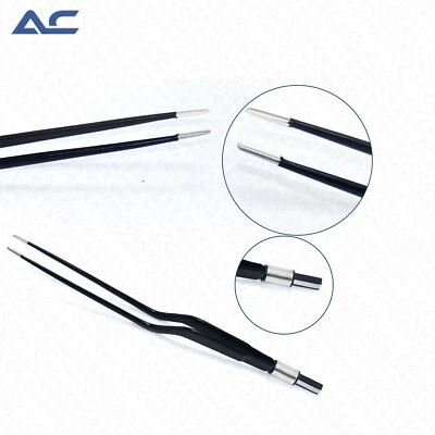 ACCURAM INSTRUMENTS Azatek Bipolar Forcep Reusable Electrocautery Cable European Bayonet 20cm