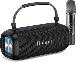 Karaoke Machine/Bluetooth Speaker a Wireless Microphone Portable Waterproof NEW! - Picture 1 of 3