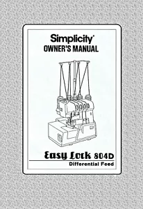 Auf CD * SIMPLICITY Easy Lock 804D * BEDIENUNGSANLEITUNG / BEDIENUNGSANLEITUNG + BONUS - Bild 1 von 5