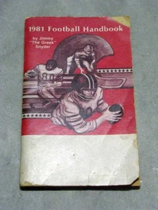 Gebrauchtes NFL Football Handbuch 1981 von Jimmy The Greek Snyder komplett 64 Seiten  - Bild 1 von 5