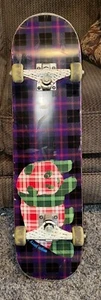 RARE Enjoi Jerry Hsu Plaid Panda Complete Skateboard Deck w Rob Dyrdek Trucks - Picture 1 of 7