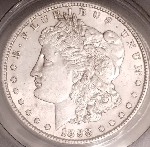 1898-S Morgan Silver Dollar - About Uncirculated AU53 - Better Date Beauty! Cover