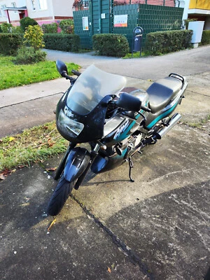 Motorrad Kawasaki GPZ 500 S (schwarz-grün) NakedBike mit Scheibe - Bild 1 von 4