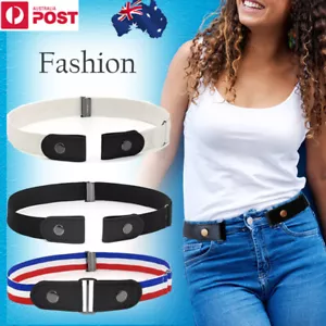 Buckle-free Elastic Invisible Comfortable Women's No Bulge Hassle Belt for Jeans - Foto 1 di 16