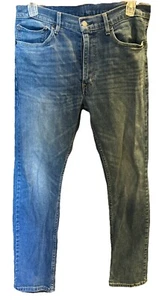 Levi's 513 Men's Jeans Size 34x32 Slim Fit Straight Leg Stretch Blue Medium Wash - Picture 1 of 7