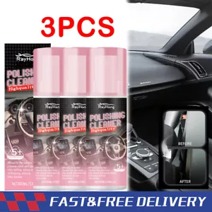 3PCS Car Interior Polish Car Interior Cleaner Interior Detailer Spray 100ml - Picture 1 of 15