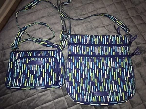 Lot of 2 Vera Bradley tote/crossbody purses Lg And Medium LN - Picture 1 of 4