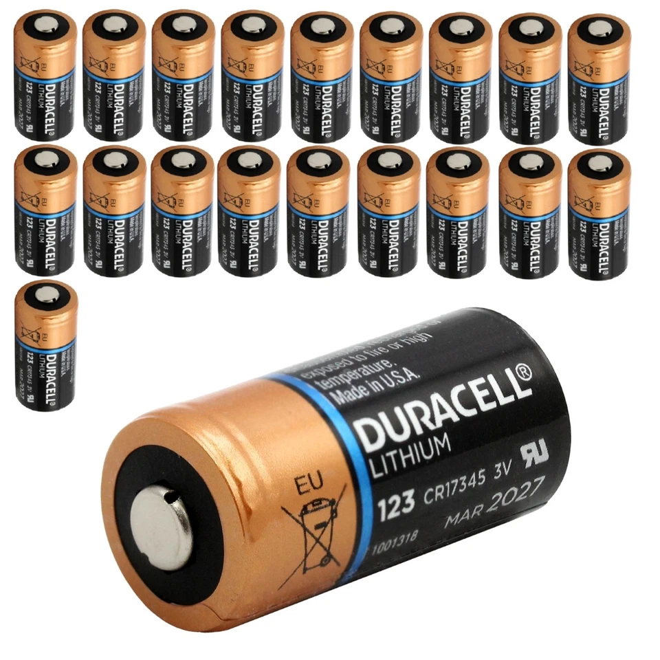 Batteria al litio CR123 / CR17345 Duracell specifica per fotocamera Arlo HD con scatola