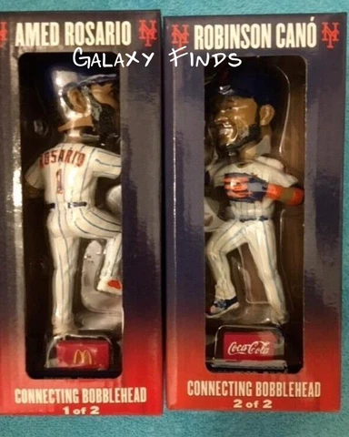 Amed Rosario & Robinson Cano Connecting Bobblehead New York Mets McDonalds SGA Cover