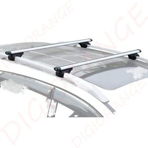 2Pcs 130cm Silver Roof Racks Cross Bars For Subaru XV 2010~2022 Fit Raised Rails - Picture 1 of 8