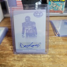 2011 U.S. ARMY DELVON SIMMONS AUTO MAGENTA PRINTING PLATE 1/1 USC TROJANS RARE