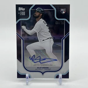 Riley Greene 9/75 Autograph 2023 Topps JRod Collectio RC #75-A - Picture 1 of 4