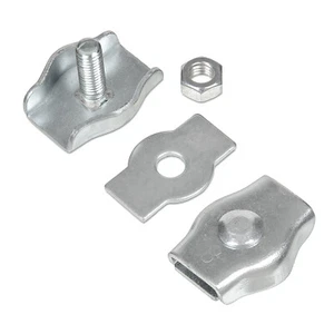 10x 6mm Simplex Klemmen Seilklemmen Drahtseilklemmen Drahtseil  - Bild 1 von 3