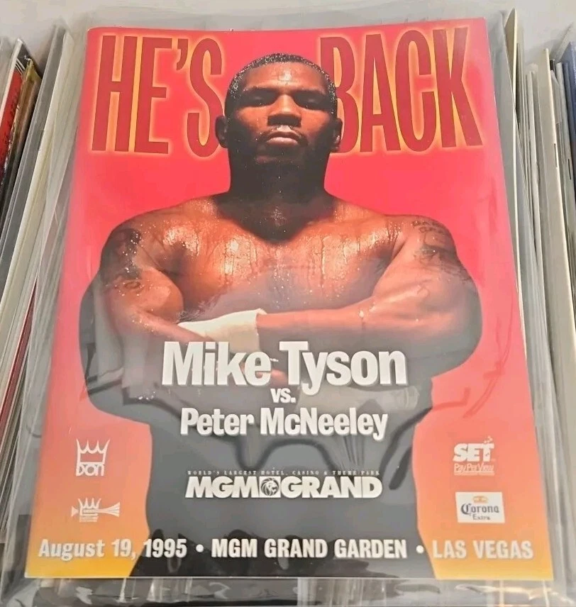 MIKE TYSON VS PETER McNEELEY MGM GRAND AUGUST 19TH, 1995 - LOOK! - Image 1 of 4
