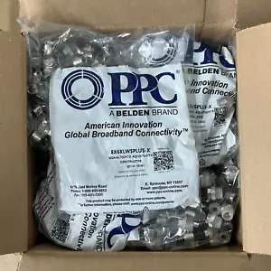 Case Of 750 PPC BELDEN EX6XLWSPLUS RG6 Coaxial Connector Indoor Outdoor - Picture 1 of 6