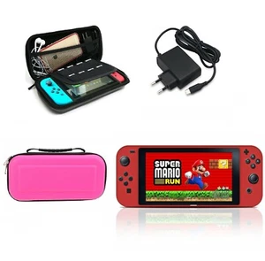 Chargeur secteur Nintendo Switch + Housse transport + etui silicone + film écran - Imagen 1 de 11