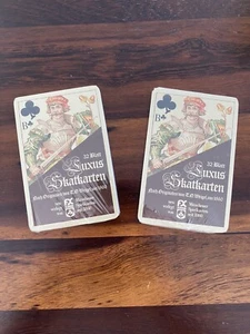 2 x 32 Spielkarten Luxus Skatkarten Münchner Spielkarten Fx Schmid seit 1860 - Bild 1 von 2