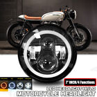 NEW 7" inch 300W LED Headlight Hi lo Black for Honda Yamaha Ducati Motorcycle