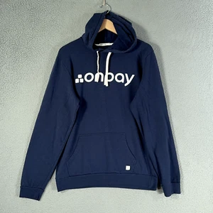 Marine layer Hoodie Mens Large Navy Blue Onpay Sweatshirt Sunset Pullover - Picture 1 of 10