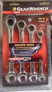 NEW 93004D 5-PC METRIC GEAR WRENCH WRENCH SET NEW - Picture 1 of 2