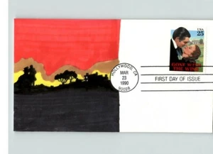 Hand Painted, movie GONE WITH THE WIND, Classic Hollywood Films, # 1 of 1 Hand P - Picture 1 of 1