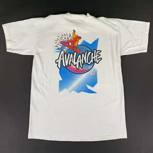Avalanche Blue Peppermint Schnapps Snow Skiing Snowboard Vintage USA Shirt 90s - Picture 1 of 9