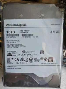 WD WUH721816ALE6L4 Ultrastar DC HC550 16TB 3.5" Enterprise 0F38462 SATA HDD - Afbeelding 1 van 2