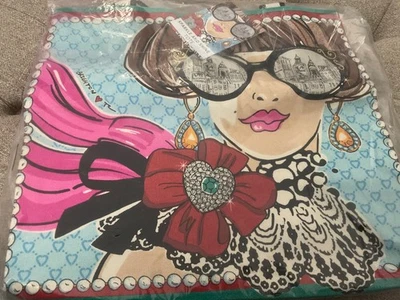 BRIGHTON bright & colorful “Sparkle and Shine”  Graphic oversized Tote bag NWT - Image 1 of 4