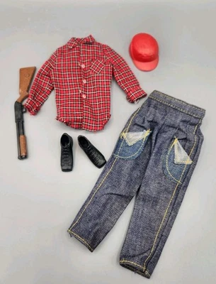 De Colección Muñeca Ken Ir Caza Conjunto 1409 Barbie Años 60 Camisa Sombrero Rifle Zapatos Pantalones Foto 1 de 4