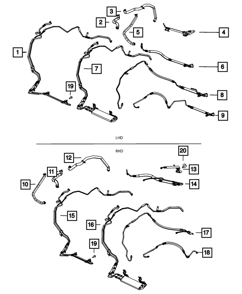 OEM NUEVO Mopar 2011-2020 Dodge Journey dirección asistida con enfriador de manguera 68304253AC Foto 1 de 1