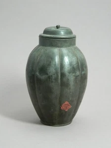 Teedose aus Zinn Pewter Tea Caddy Deckeldose Dose China 19. Jhd. - Bild 1 von 19