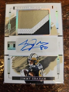 2024-25 Panini Impeccable Football Jimmy Grahm Immense Patch Autos 22/49 182 - Picture 1 of 2