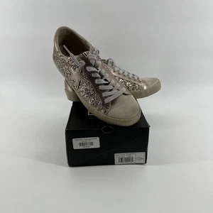 Shu Shop Girls Sneakers Size 5Y Champagne Glitter Paula kids New In Box - Picture 1 of 5