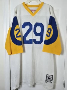 Maglia Mitchell & Ness Eric Dickerson Los Angeles Rams uomo taglia 54 bianca 1980 - Foto 1 di 5