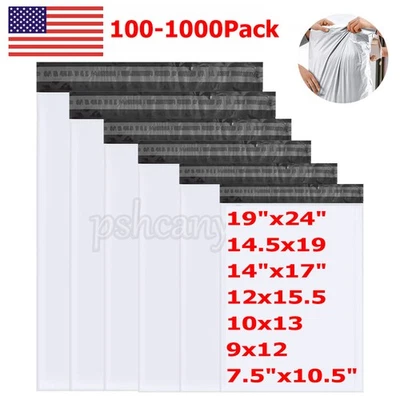 Poly Mailers Shipping Envelopes Self Sealing Plastic Mailing Bags Choose Size US - Image 1 of 4