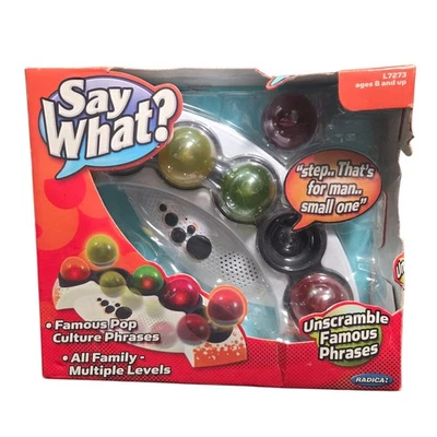 Say What? Famous Unscramble Phrase Mattel Electronic Game by Radica 2007 NEW - Image 1 of 4