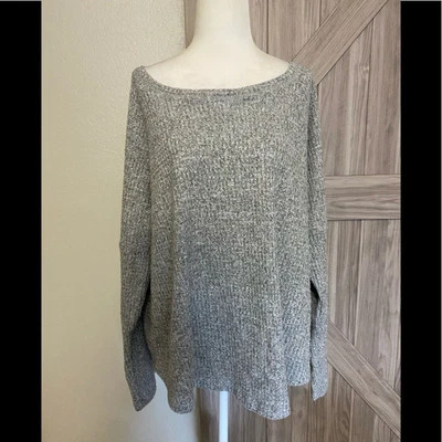 NWT sweet Romeo heathered gray sweater 1X - Image 1 of 4