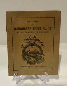 Antiguo folleto por leyes tribu Wananapan n.º 141 Orden mejorada de hombres rojos 1929 - Imagen 1 de 10