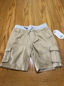 NWT S(6-7) Wonder Nation Kids Beige Cargo Jogger Shorts - Picture 1 of 19