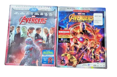 Avengers Blu-Ray Lot Age of Ultron collector's edition + Infinity War Marvel - Image 1 of 2