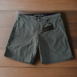 Pantaloncini chino uomo Western Rise Evolution nuovi con etichette taglia 36 elasticizzati coulisse grigio - Foto 1 di 6