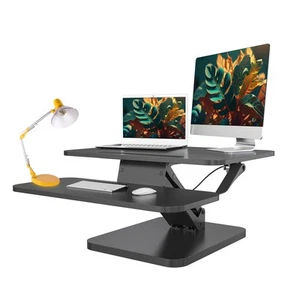 Standing Desk Converter, Stand Up Desk Riser Adapter, Adjustable Dual Monitor... - Picture 1 of 7