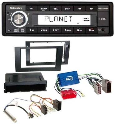 Continental USB 1DIN AUX DAB MP3 Autoradio für Audi A4 B6 B7 01-08 Symphony Akti - Bild 1 von 4