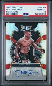 2023 Select UFC Dustin Poirier Auto Signature PSA 10 #SGDPR - Picture 1 of 2