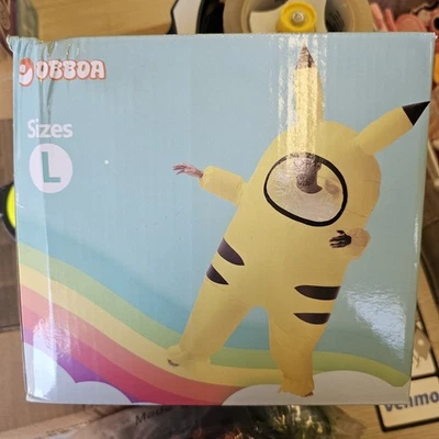 Inspirado en Pikachu Disfraz Inflable Adulto Talla Grande Halloween Fiesta Juegos con disfraces  Foto 1 de 2