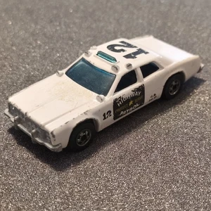 Vintage 1977 Hot Wheels White #12 Sheriff Highway Patrol Car Police Hong Kong - Picture 1 of 9