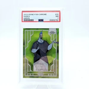 2023 Disney Topps Chrome Hades #22 PSA 7 Verde /99 1a Edizione - Foto 1 di 2